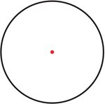 AT3 Tactical 1x23mm 2 MOA Red Dot Micro Red Dot Reflex Sight w/ .83'' Height Riser RD-50-83-FDE