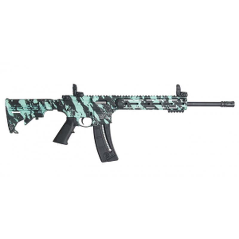 Smith & Wesson M&P 15-22 Sport 22LR 16.5" 25-Round Semi Auto Rifle - Robin's Egg Blue