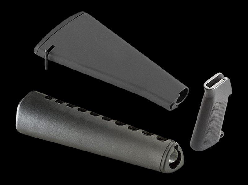 LUTH-AR FK-A1R A1 Retro AR-15 Furniture Kit Glass-Filled Nylon Black