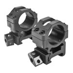 UTG Max Strength 1" Picatinny Scope Rings QD Twist Lock Matte Black Medium