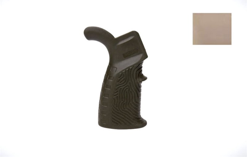 DLG Tactical AR15 Rubberized Grip w/ Beavertail Fingerprin — 3 models