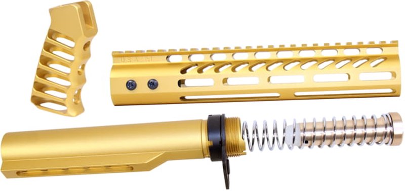 Guntec USA AR-15 10in Pistol Brace Build Kit With Milspec Buffer Tube