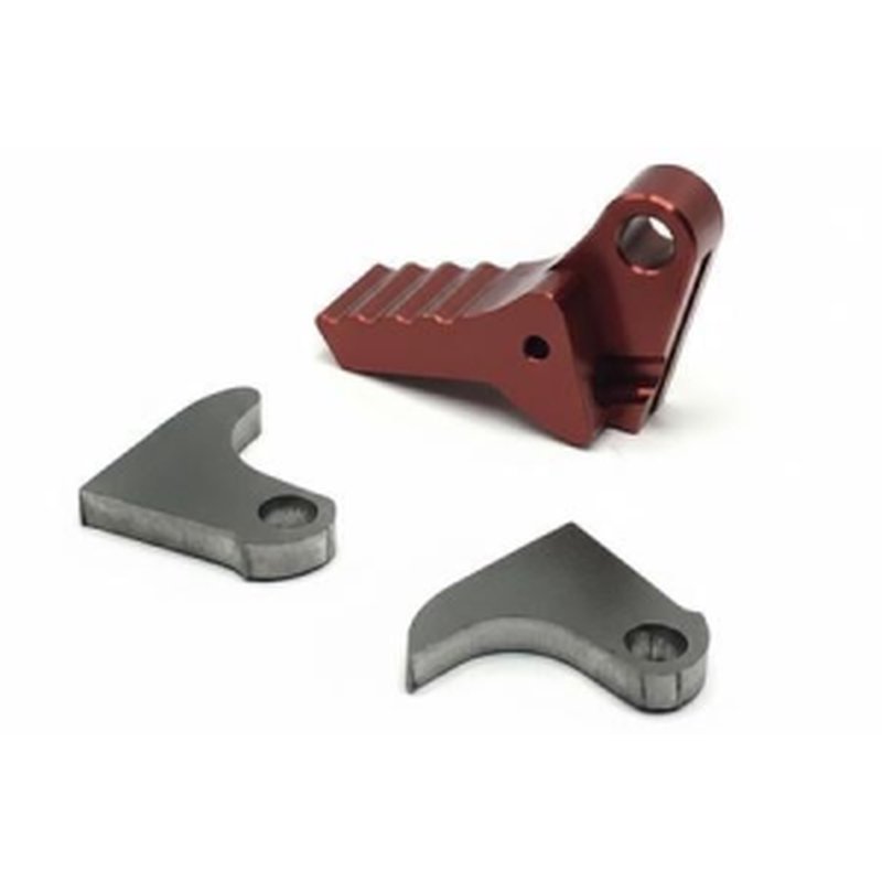 Texas Triggers Glock FRT Trigger Red - Billet Aluminum Flat Trigger Shoe for Glock Gen 1–6