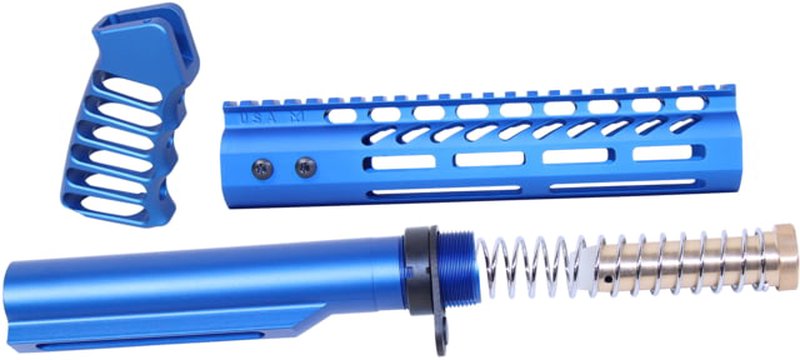 Guntec USA AR-15 9in M-LOK Pistol Brace Build Kit w/ Mil-Spec Buffer Tube