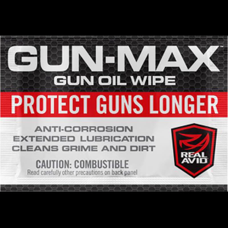 Real Avid AVGMW25 Gun-Max Gun Oil Wipes 25 Count