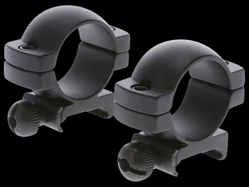 Truglo Lightweight 1-Inch Medium Scope Rings Picatinny Weaver Matte Black TG8960B1