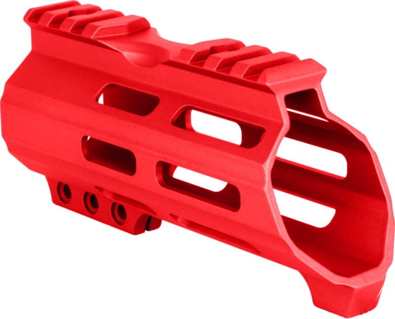 ABC RIFLE COMPANY American Built Custom Hybrid AR-15 M-LOK Handguard w/Finger Stop 5in Red