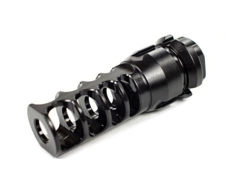 JMac Customs 4C 5/8-24 4-Port Muzzle Brake w/ KeyMount