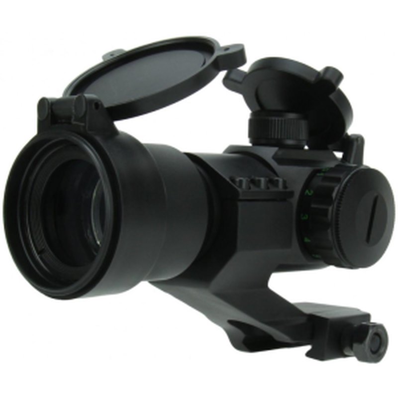 TacFire Red/Green Dot Sight 1x30 Dual Illumination Black with Cantilever Mount