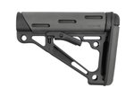 Hogue OverMolded Collapsible Buttstock for AR-15 Mil-Spec Buffer Tube Grey Rubber