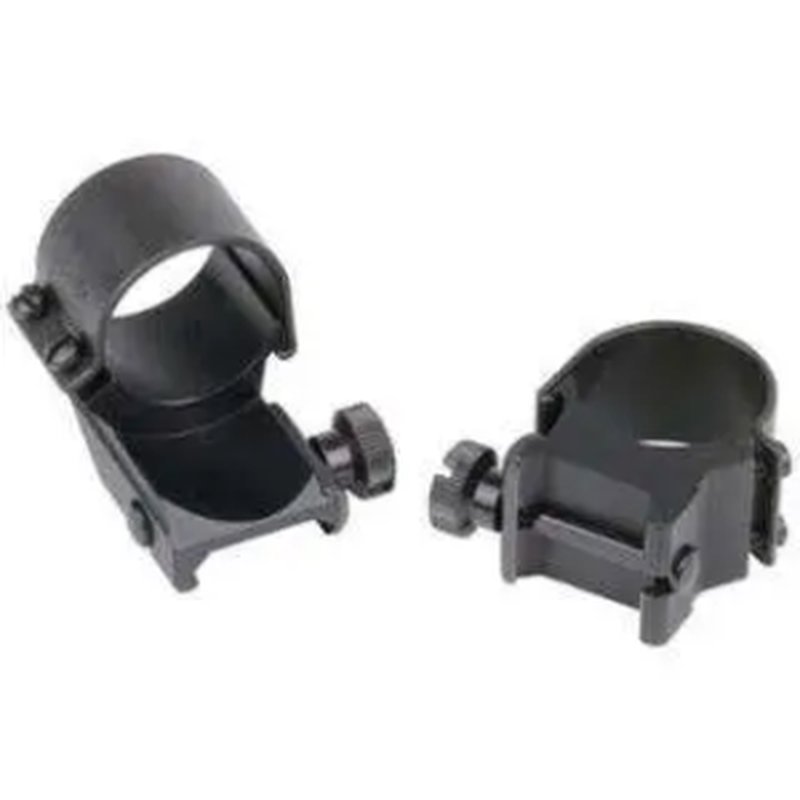 Weaver 49045 Top Mount Extension Rings Detachable 1" High Black Matte