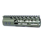 Guntec USA 4in Ultra Lightweight Thin M-LOK System Handguard w/ Monolithic Top Rail
