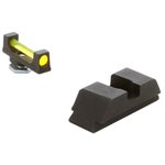 AmeriGlo Amber Fiber Optic Front & Black Rear Sight Set Glock Gen 1-4