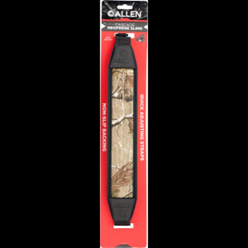 Allen 8216 Cascade Sling made of Realtree Edge with Black Trim Neoprene, 1" W, Adjustable Design & 1" Swivels for Rifles