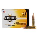 Armscor 147 Gr FMJ 300 Blackout Ammunition 20 Rounds
