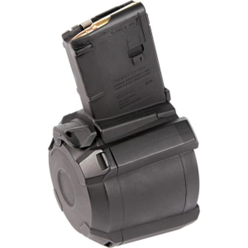 Magpul MAG576-BLK PMAG D-60 GEN M3 Black Drum 60rd 223 Rem, 5.56x45mm NATO for AR-15, M16, M4