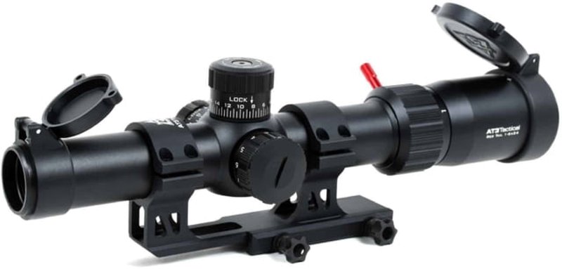 AT3 Tactical Red Tail LPVO 1-6x24 LPVO Rifle Scope with Mount 30mm SFP
