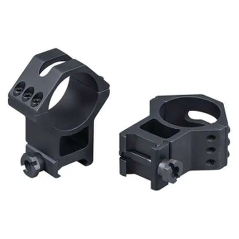 Weaver 99694 30mm High Picatinny Tactical Six-Hole Scope Rings, Black Hardcoat Anodized
