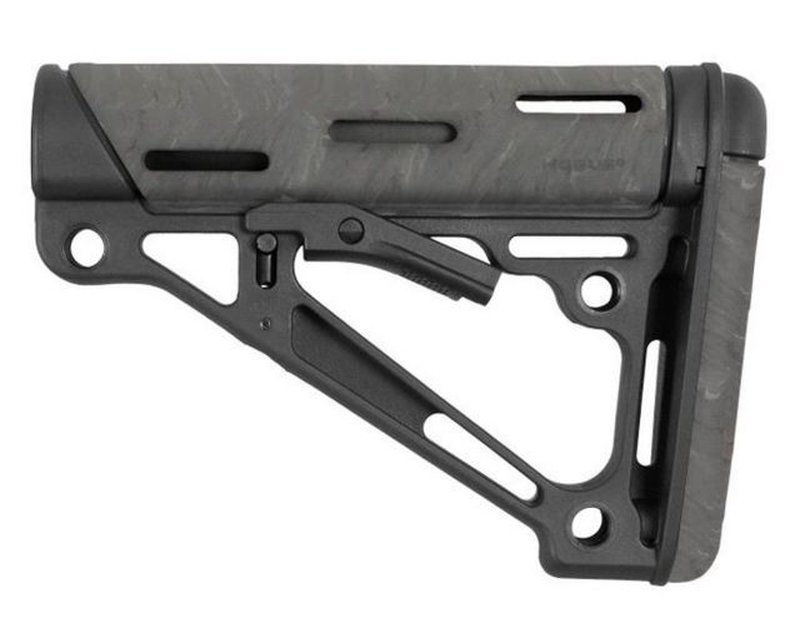 Hogue AR-15/M16 OverMold Collapsible Buttstock for Mil-Spec Buffer Tubes