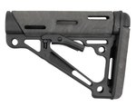 Hogue AR-15/M16 OverMold Collapsible Buttstock for Mil-Spec Buffer Tubes