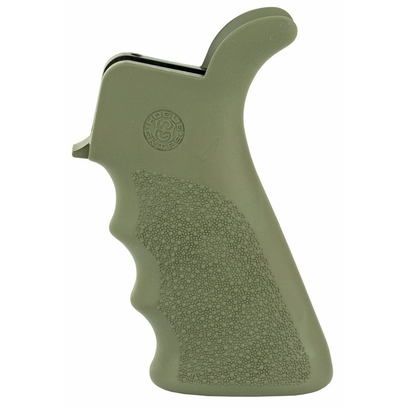 Hogue OverMolded AR-15/M16 Beavertail Rubber Pistol Grip OD Green 15021