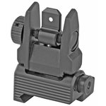 Leapers, Inc. UTG Accu-Sync Spring-loaded AR15 Flip-up Rear Sight, Black