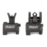 TROY Industries Micro BattleSight Set (SSIG-MCM-SSBT-00) Folding Front & Di-Optic Rear Black