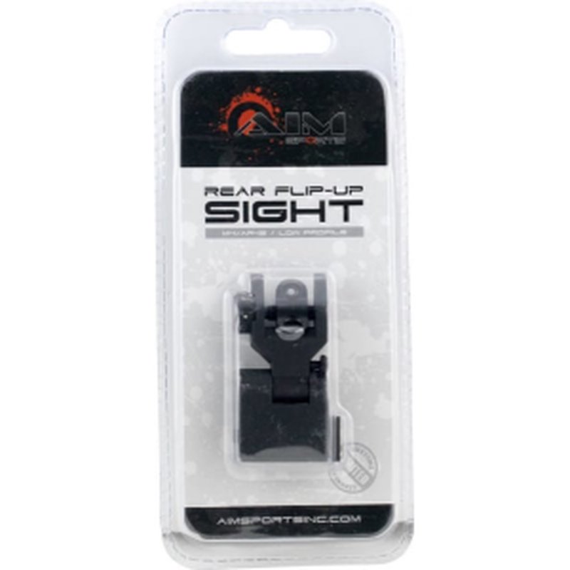 Aim Sports MT201 AR Low Profile Flip Up Rear Sights AR-15 Black