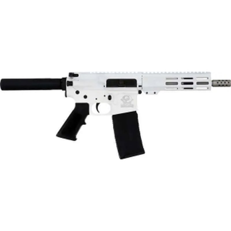 Great Lakes Firearms and Ammunition GL-15 AR-15 Pistol .223 Wylde 7.5 Inch Stainless White
