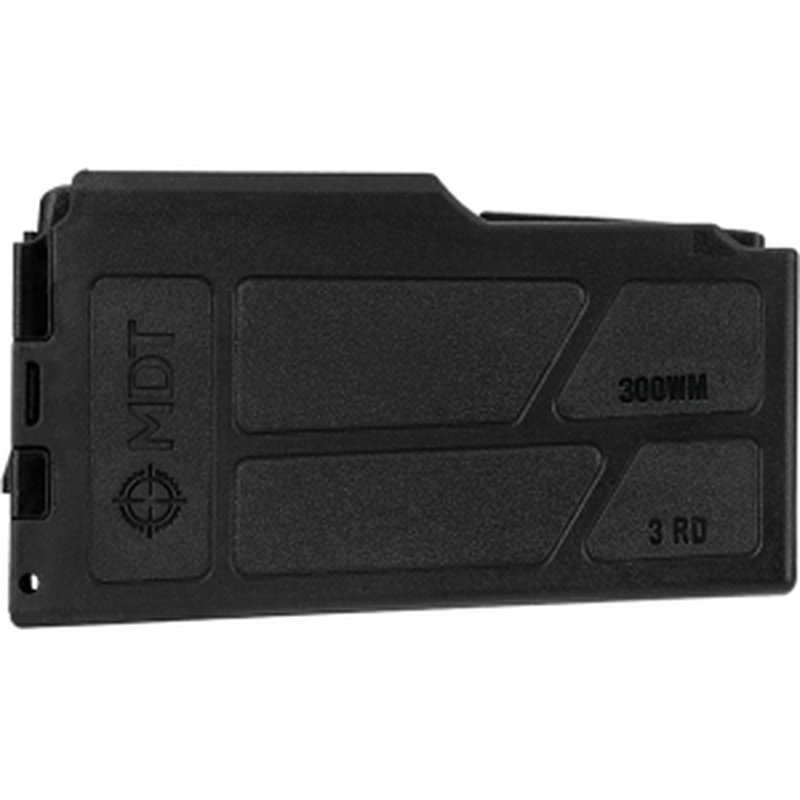 MDT Magazine AICS Long Action 300 Winchester Magnum 3-Round Polymer Black