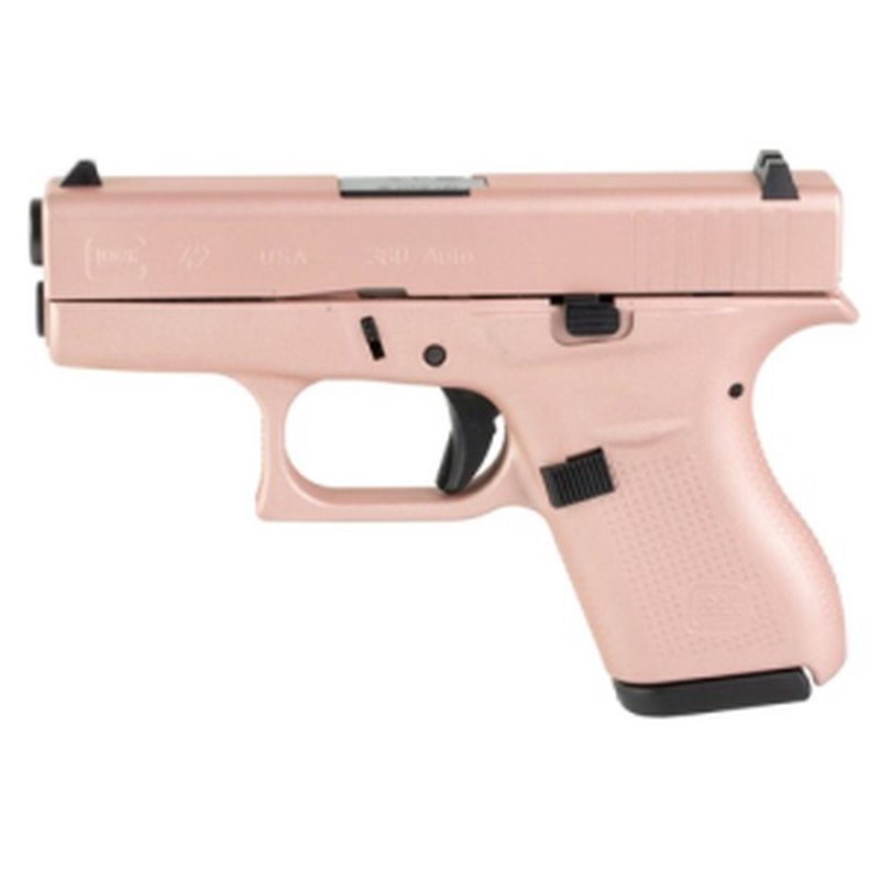 Glock G42 380 ACP 3.25 in 6rd Pistol Rose Gold Cerakote