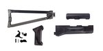 PSA AK Black Satin Furniture set and Folding Stock w/ PSAK-47 Premium Single Hook Semi-Auto Fire Control Group