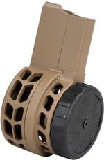 Warrior Systems Skeletonized AR-15 50 Round 5.56x45mm Rifle Magazine FDE Aluminum