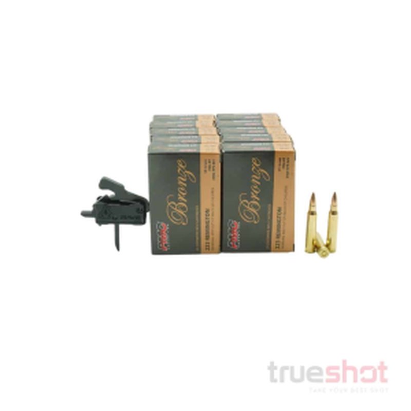 Rise Armament Rise Rave 140 Flat Drop-in AR-15 Trigger Bundle with 200 Rounds
