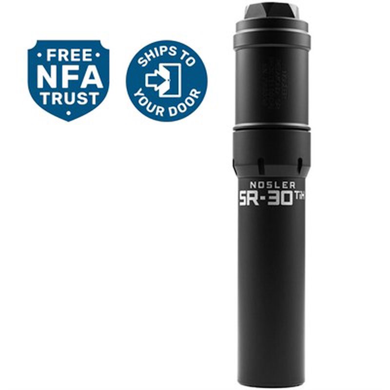 NOSLER, INC. - SR-30TI 30 CALIBER RIFLE SUPPRESSOR