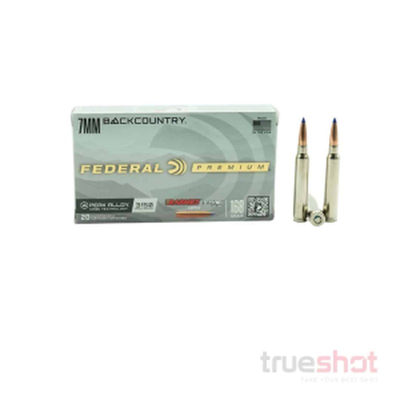 Federal Premium 7mm Backcountry 168 Grain Barnes LRX Ammunition