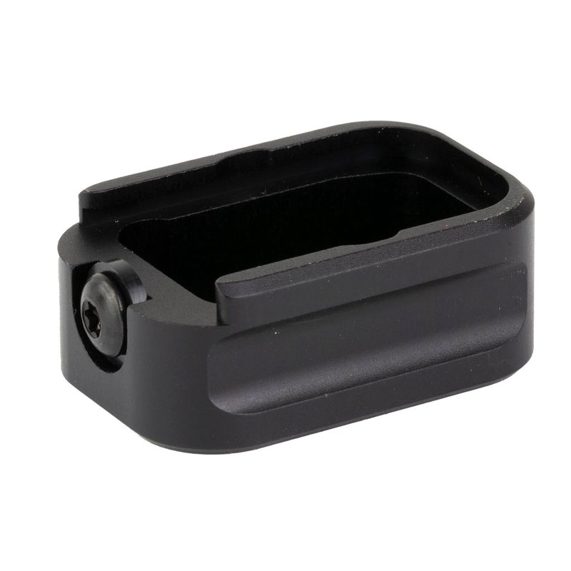 Warne Glock 17/22 Aluminum Magazine Extension Base Pad +3 9mm/+2 .40 Black 3106