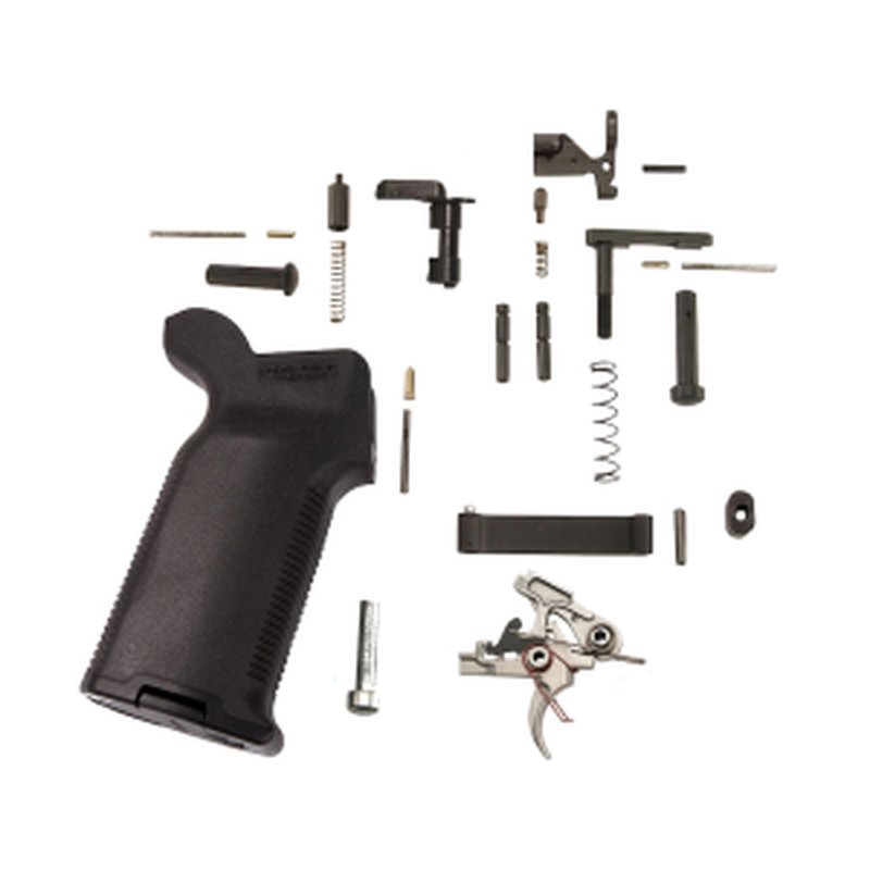AR-STONER Enhanced Lower Parts Kit AR-15 w/ Magpul MOE K2 Grip (Black)