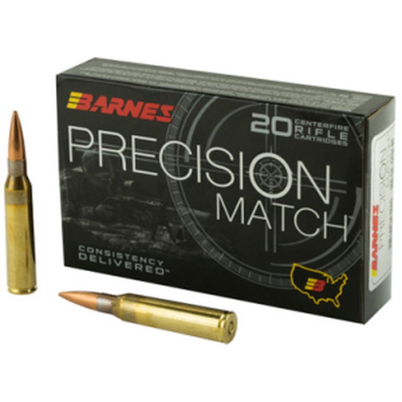 Barnes Precision Match .338 Lapua Magnum OTM 300gr Boat Tail 20rd - 30728