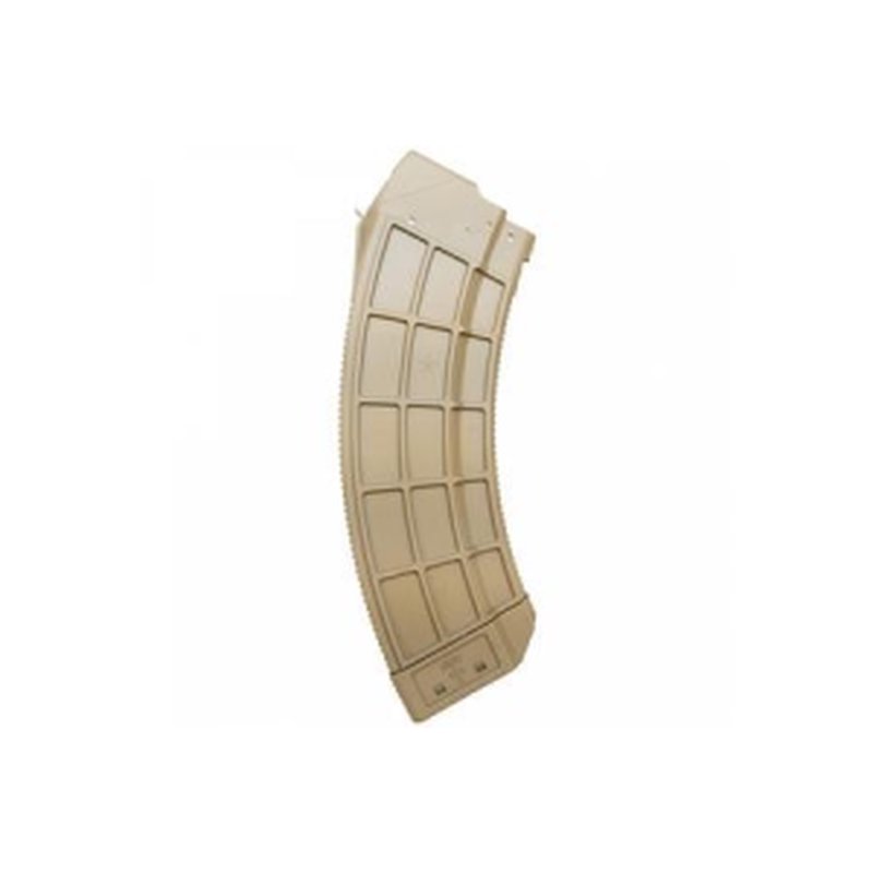 Century Arms US Palm AK-47 7.62x39mm 30-Round FDE Magazine with Stainless Steel Latch
