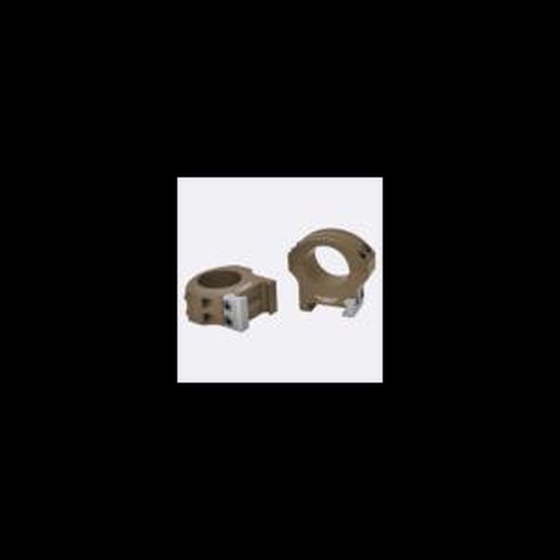 Warne HyperLite 1in Medium Scope Rings Dark Earth (STANAG 4694)