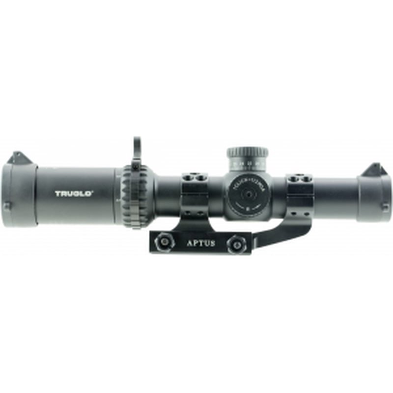 TruGlo TG-8514TLR Omnia Tactical Black Anodized 1-4x24mm 30mm Tube Illuminated APTR Reticle