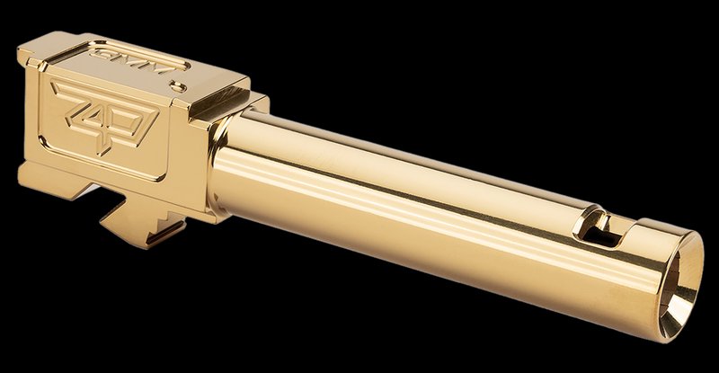 Zaffiri Precision ZP.19G5BCPG Glock 19 Gen 5 Ported Barrel 3.89in Gold TiN 416R