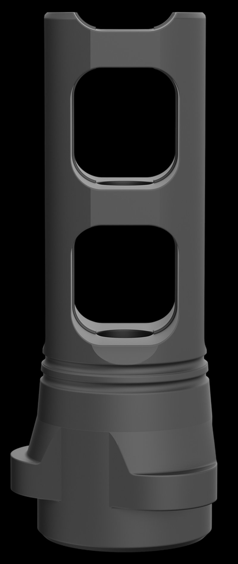 BREEK Breek-LOK 3QD Gemini Dual-Port Muzzle Brake 1/2x28 .223/5.56 Black Nitride