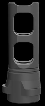 BREEK Breek-LOK 3QD Gemini Dual-Port Muzzle Brake 1/2x28 .223/5.56 Black Nitride