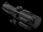 NCStar SRT Gen 3 3-9x40 Rifle Scope with Illuminated P4 Sniper Reticle and Green Laser