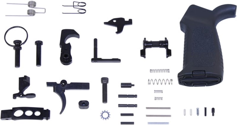Guntec USA AR-15 Enhanced Lower Parts Kit w/Pistol Grip