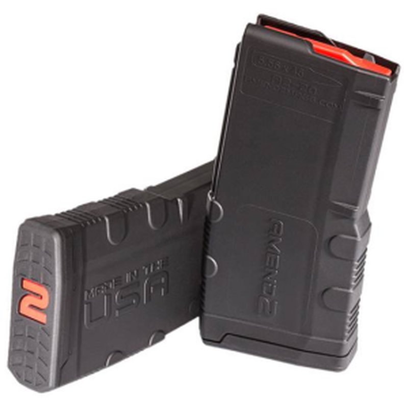 Amend2 Mod-2 AR-15 20rd Magazine .223/5.56 Black Polymer