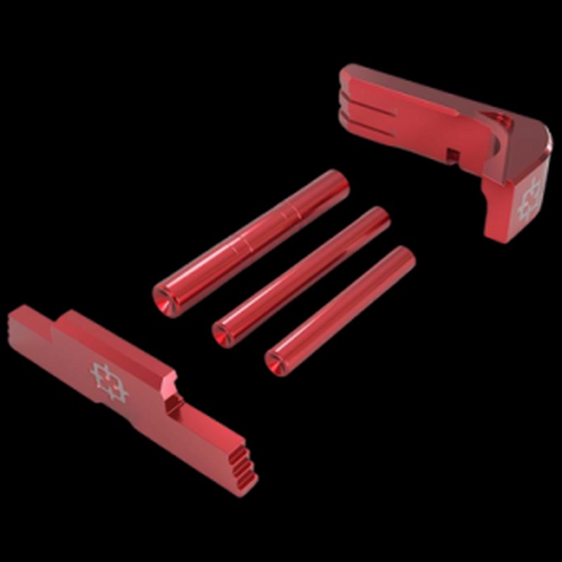 Cross Armory Glock 43 3-Piece Upgrade Kit Red Aluminum