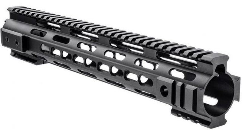 Barska 12 in AR Quad Rail w/ Key Mold System, KeyMod Mounting Slots